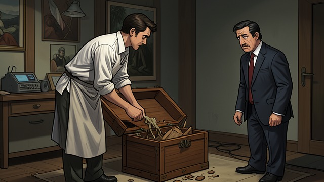 The Shrine Is Broken Into from "Satan". The Shrine Is Broken Into An object disappears again Lerbier returns Loïc to Cárdenas intending to show him the family cameo.