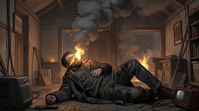 A Curse Across Generations from "Satan". A Curse Across Generations The warning returns Grébiche dies in a violent house fire on September 11, 1959, after cursing Romuald Bolduc and his descendants.