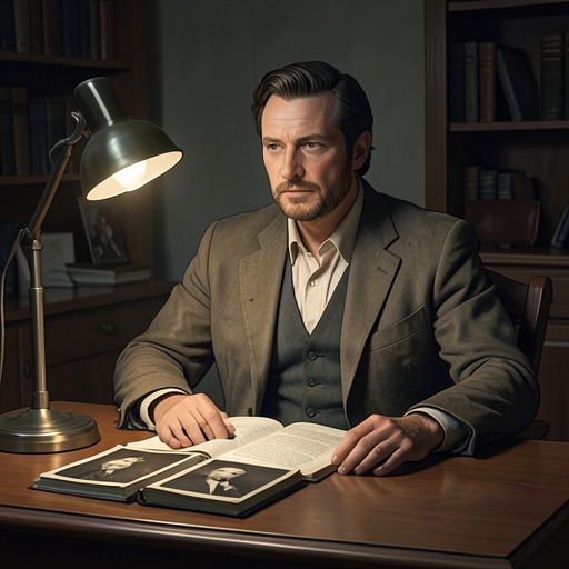 Loïc as Historian and Writer from "Satan". This flow traces Loïc’s changing relationship to memory, from childhood observation through archival research to the decision to write his family’s story.