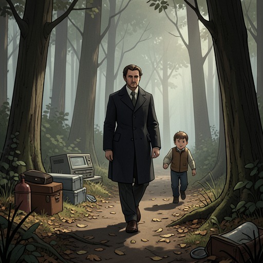 Guillaume’s Care and Decline from "Satan". This flow follows Guillaume’s devotion to Loïc, his confrontation with Alcide, and the physical decline that ends in a quiet death in the forest.