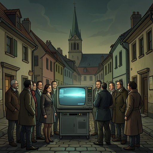 The Arrival of Television from "Satan". This flow follows television’s arrival in Touladi and the transformation of communal rhythms, religious authority, and the village’s sense of the outside world.