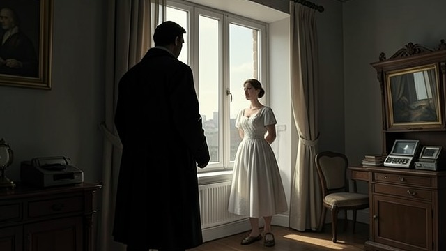 The Secret Visits from "First Love". A Hidden Attachment Quiet Encounters Vladimir sees his father visit the Zasyekin household and later finds him at night near Zinaïda’s window.