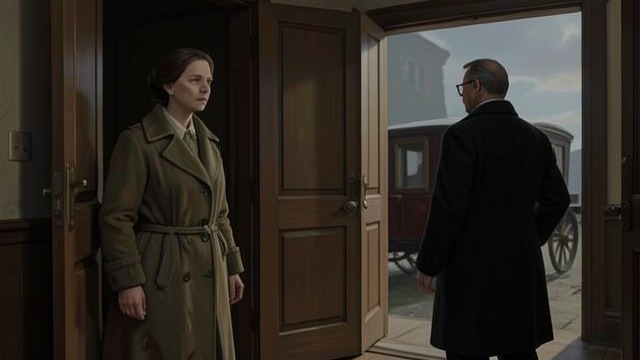 Quiet Departure from "First Love". Containing the Scandal A Return to Composure The next morning Piotr Vassilievitch visits his wife, and she stops weeping.