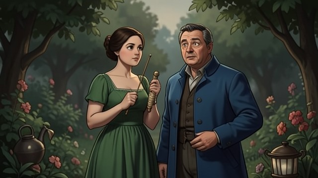 The First Recognition from "First Love". A Private Invitation Familiarity Given Quickly Zinaïda recognizes Vladimir from the garden and invites him to help wind wool.
