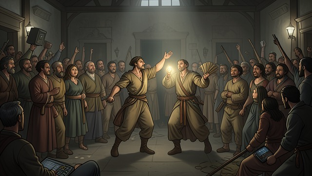 A Shared Victory from "Theodosia and the Serpents of Chaos". A Shared Victory Roles coordinated Henry distracts the crowd while Will takes the Heart, following Theodosia’s signals.