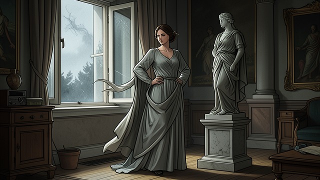 The First Shiver from "Theodosia and the Serpents of Chaos". The First Shiver Sensation before proof Theodosia feels the Bastet statuette’s curse as icy discomfort before anyone else notices danger.