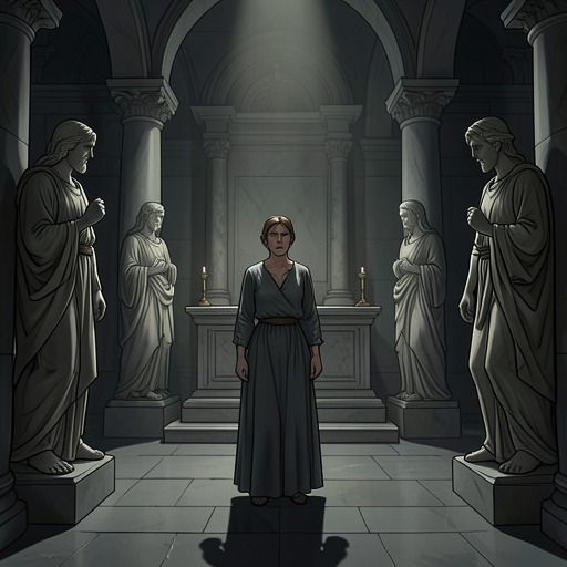 The Tomb Confrontation from "Theodosia and the Serpents of Chaos". This thread follows the final contest among Theodosia, the conspirators, and the tomb’s protective magic.