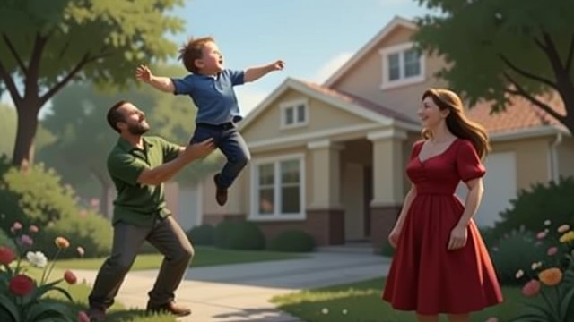 A Garden Left Behind from "The Magician's Elephant". A Garden Left Behind Home as warmth Peter remembers his father tossing him into the air in a garden while his mother laughs nearby.