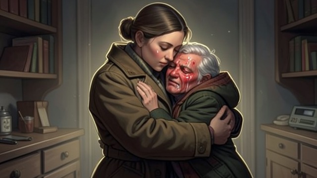 A Held Child from "The Magician's Elephant". A Held Child A sudden embrace Gloria pulls Peter close, surprising him when he expects to stand at attention.
