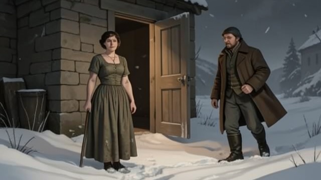 The Door Stands Open from "The Magician's Elephant". The Door Stands Open A boundary crossed Sister Marie wakes to find the door wide open and snow beyond it.