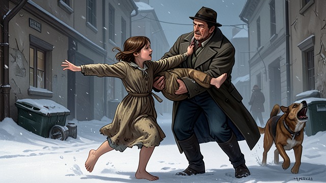 The Door Opens from "The Magician's Elephant". The Door Opens A dream made visible Adele hears Iddo barking, sees the elephant and Peter in the snowy street, and runs barefoot from the orphanage.