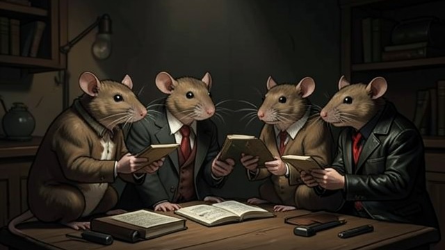 The Rats Become People from "The Amazing Maurice and His Educated Rodents". The Change New capacities The Rats acquire language, names, memory, and the ability to consider their own conduct.
