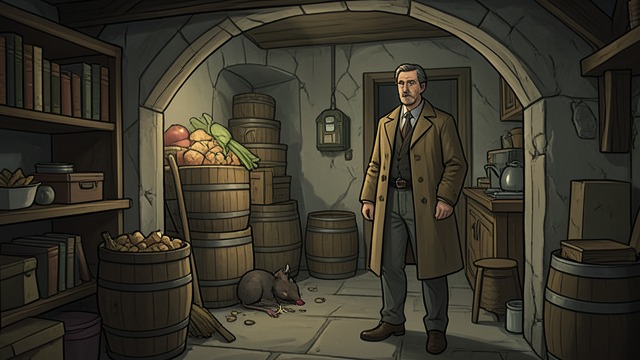 Food Beneath the Shed from "The Amazing Maurice and His Educated Rodents". The Stolen Stores A hidden reserve A concealed passage leads to food stocks that contradict the town’s shortages.