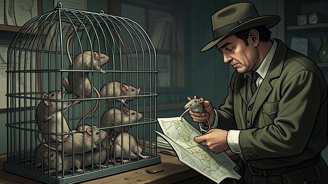 The Caged Supply from "The Amazing Maurice and His Educated Rodents". A Business in Rats Captive animals The investigators discover Rats packed into wire cages, many frightened and hungry.