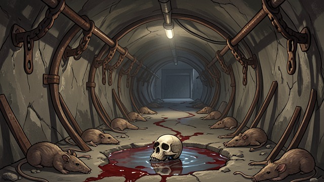A Trail of Traps from "The Amazing Maurice and His Educated Rodents". A City Made Hostile Evidence of systematic killing The squads discover poisons, set traps, and Rat remains in tunnels that ought to support a local population.