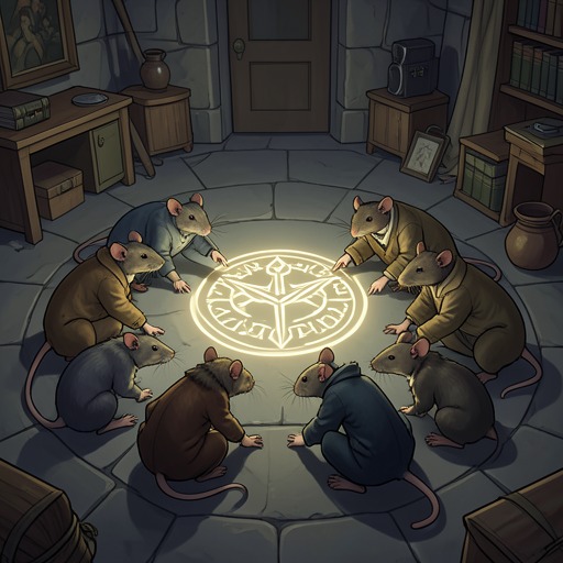 The Clan’s Political Awakening from "The Amazing Maurice and His Educated Rodents". The awakened Rats move from scattered survival to shared rules, disciplined action, and an agreement that offers a future beyond perpetual war.
