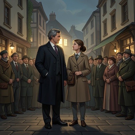 The Mayor and His Daughter from "The Amazing Maurice and His Educated Rodents". The mayor’s worry about Malicia’s storytelling gradually becomes respect for her courage and a willingness to let imagination contribute to civic life.