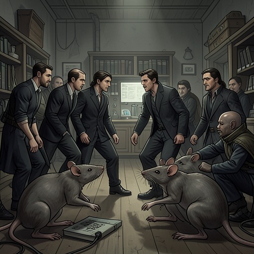The Rat-Catcher and the Rat from "The Amazing Maurice and His Educated Rodents". The conflict between the Rat-catchers and the Clan reveals a cycle of exploitation that ends only when both sides can negotiate different rules.