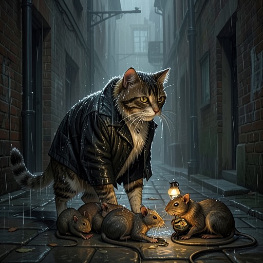 Maurice’s Change of Heart from "The Amazing Maurice and His Educated Rodents". A calculating street cat gradually accepts moral responsibility, acts for companions rather than profit, and risks his remaining lives to save them.