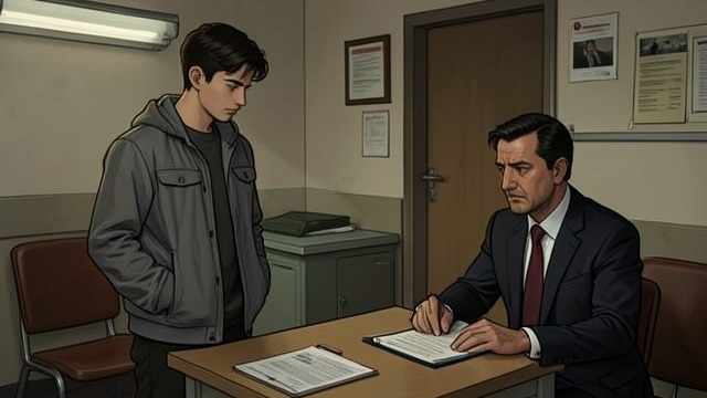 An Apology at the Hospital from "Accident". An Apology at the Hospital Facing Chloe’s father Jamie approaches Trygve Thorensen in the hospital waiting area and identifies himself as one of the teenagers…