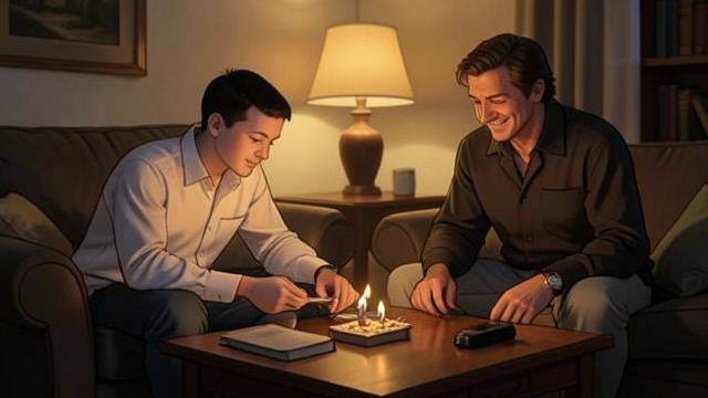 轻松亲近的父子,《意外》中的场景。轻松亲近的父子 熟悉的亲情 布拉德可能因为工作错过安迪的许多比赛,但只要人在家,他就乐于让儿子觉得自己很重要。他称安迪为自己的助手,让他负责家里的事,还请他在自己外出时照看佩奇。 安迪喜欢待在父亲身边,也热切回应布拉德赋予他的玩笑式权威。