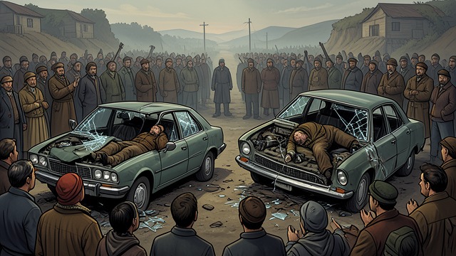 责任归属未明与公众评判,《意外》中的场景。事故现场情况不明 初步印象 救援人员赶到撞毁的车辆旁,发现菲利普·查普曼已经死亡,艾莉森·克拉克命悬一线,克洛伊·托伦森则被困在车内,身受重伤。车辆损毁极其严重,已经难以分辨,事故现场也无法轻易还原两车相撞的经过。 相互矛盾的可能性 早期说法指出,两辆车都可能越过了中心线。