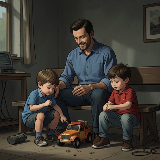Trygve’s Devotion to His Children from "Accident". This flow follows Trygve’s patient care for Chloe and Bjorn and shows how his steady fatherhood shapes the family Page comes to love.
