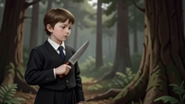The Imagined Murderer from "Let the Right One In". The Imagined Murderer Revenge in play After another humiliating day, Oskar takes a kitchen knife into the forest and imagines killing Jonny.
