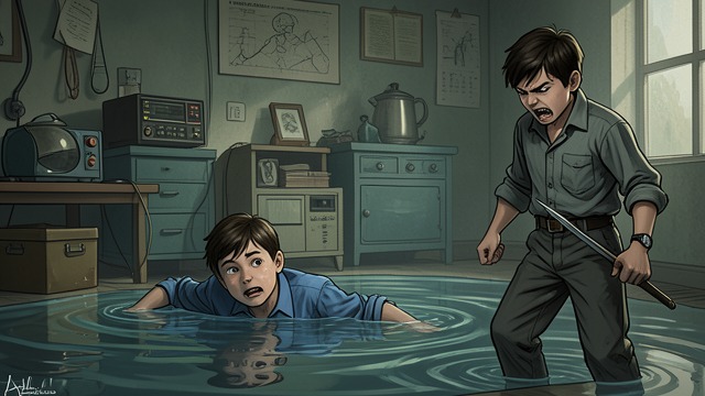 The Poolside Threat from "Let the Right One In". The Poolside Threat Revenge becomes attempted murder Jonny’s gang attacks Oskar at the school pool, holds him underwater, and threatens to take an eye with a…