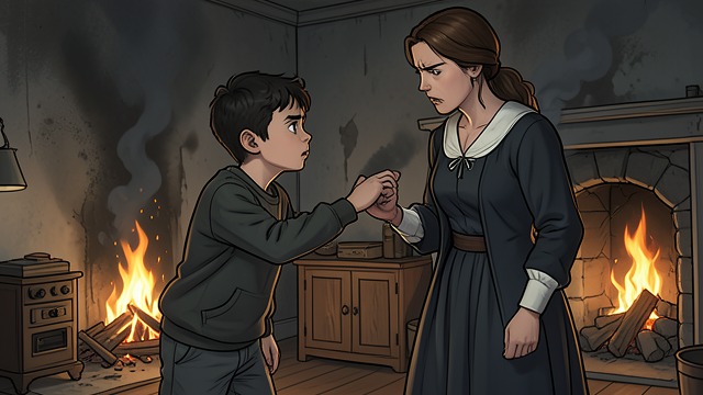 The Posters and the Lie from "Let the Right One In". The Posters and the Lie A household under strain Oskar’s mother confronts him about the school fire, and he denies starting it despite knowing otherwise.