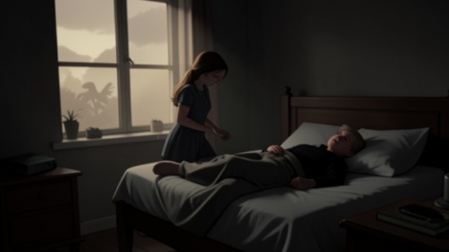The Bedside Visit from "Let the Right One In". The Bedside Visit A vulnerable arrival Eli enters Oskar’s bedroom at night, and the two lie together while he asks what has happened to her father.
