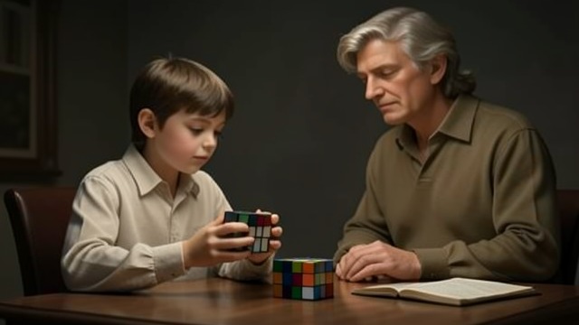 The Solved Puzzle from "Let the Right One In". The Solved Puzzle A gift returned Eli solves Oskar’s Rubik’s Cube and returns it, surprising him with patience and an uncanny gift for patterns.
