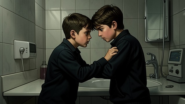 The Rule of the Hunt from "Let the Right One In". The Rule of the Hunt Humiliation as a game Jonny and Micke trap Oskar in a bathroom and threaten him, treating fear as part of their sport.