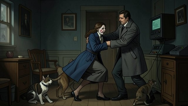 The Failed Feeding from "Let the Right One In". The Failed Feeding Gosta’s cats intervene Virginia goes to Gosta intending to feed, but his cats attack her and Lacke tries to pull her away.