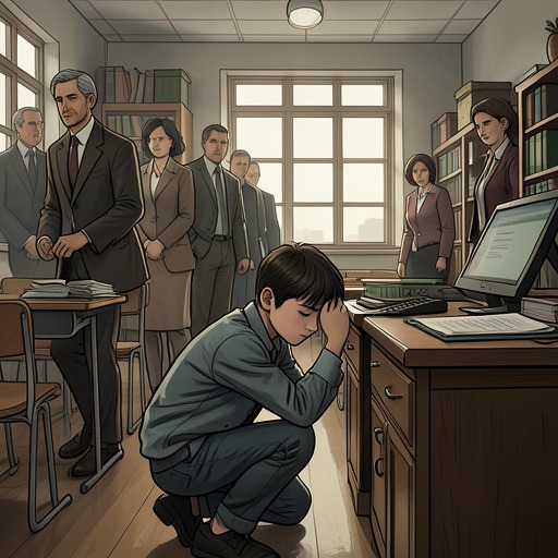 The School Fire Aftermath from "Let the Right One In". This flow follows Oskar’s retaliation against his tormentors through concealment, adult suspicion, and his gradual withdrawal from school life.