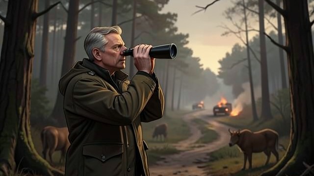 A Private Conservationist from "The IPCRESS File". A Private Conservationist Watching Without Taking Adem tells the narrator that he travels north to watch wild animals rather than hunt or photograph them.