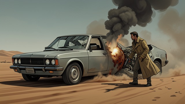 Violence in Lebanon from "The IPCRESS File". Violence in Lebanon A Mission Turns Lethal The team uses a sticky bomb and gunfire to stop the car carrying Raven.