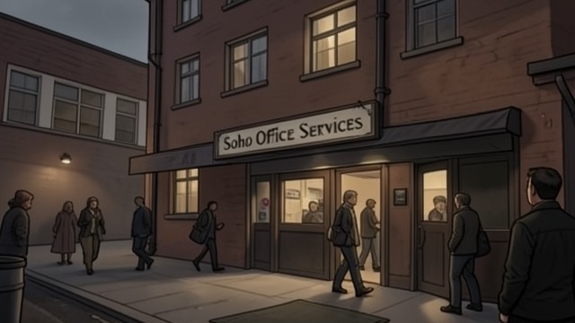 The Soho Fronts from "The IPCRESS File". The Soho Fronts Businesses as Cover WOOC(P) occupies a building whose floors appear to house ordinary offices and services.