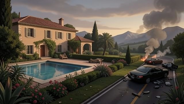 The Mountain Host from "The IPCRESS File". The Mountain Host A Discreet Welcome Adem receives the team at his villa without asking intrusive questions.