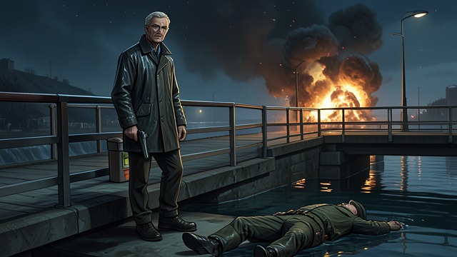 Escaping the Test Island from "The IPCRESS File". Escaping the Test Island A Warning and a Weapon Barney gives the narrator a gun and urges him to leave before suspicion becomes irreversible.