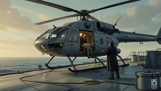 Raven Leaves Lebanon from "The IPCRESS File". Raven Leaves Lebanon A Carefully Managed Handover After a period of guarded recovery at Adem’s villa, Raven is taken by helicopter to a Royal Navy destroyer.
