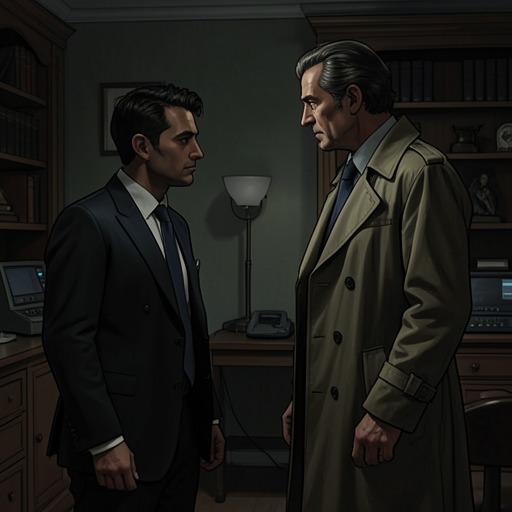 The Narrator and Dalby from "The IPCRESS File". The narrator’s admiration of Dalby becomes suspicion, confrontation, and a final recognition that loyalty in their work is never simple.