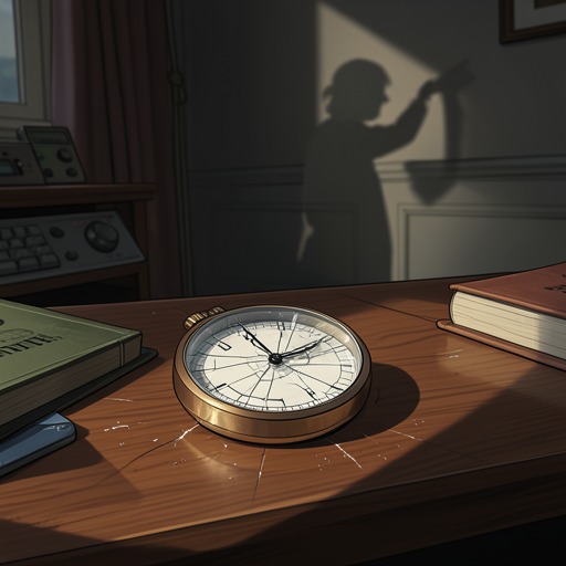 The 4:22 Time Motif from "The IPCRESS File". The repeated broken time on the narrator’s watch expresses the collapse of ordinary chronology during his detention and recovery.