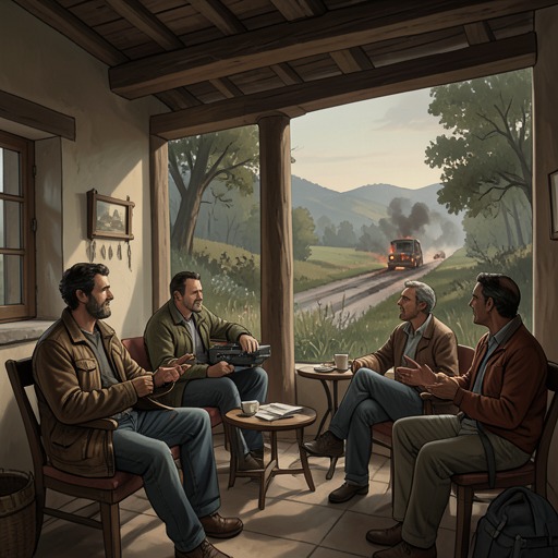 Adem and the Lebanon Interlude from "The IPCRESS File". Adem’s hospitality and private attachment to wildlife provide a human counterpoint to the intelligence operation’s transactional violence.