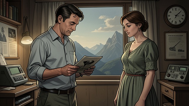 The Brother in the Photograph from "Gone for Good". Proof of Life A hidden image While sorting through his mother’s belongings, Will finds a concealed photograph showing Ken alive in a mountainous landscape.