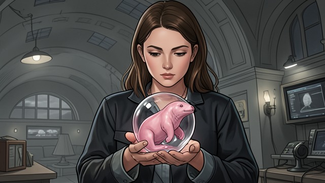 The Sea Lion Turns Pink from "Elena Knows". Weather Made Memorable A household object The weather-predicting glass sea lion turns pink before rain.
