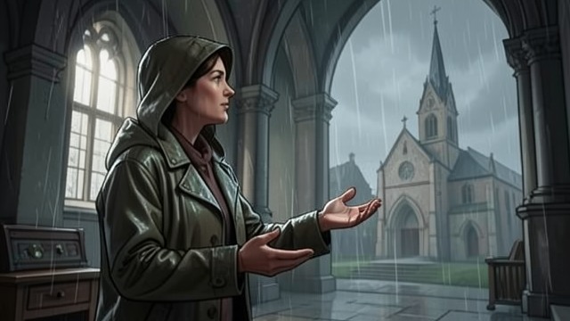 A Rainy-Day Objection from "Elena Knows". The Church as Scene A direct challenge Elena reminds Father Juan that Rita feared lightning and avoided the church in rain.