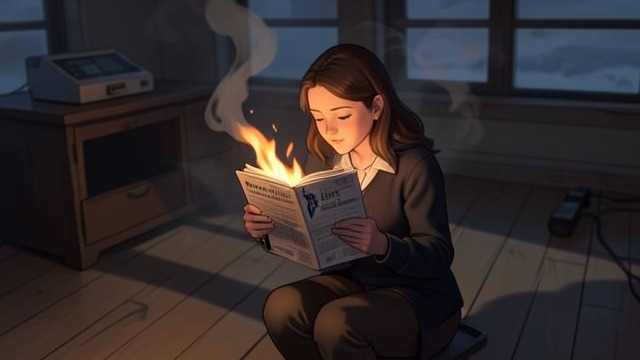 A Rejected Manual from "Elena Knows". Guidance Set Alight The pamphlets Elena finds advice about caregiver relaxation and shared activities.