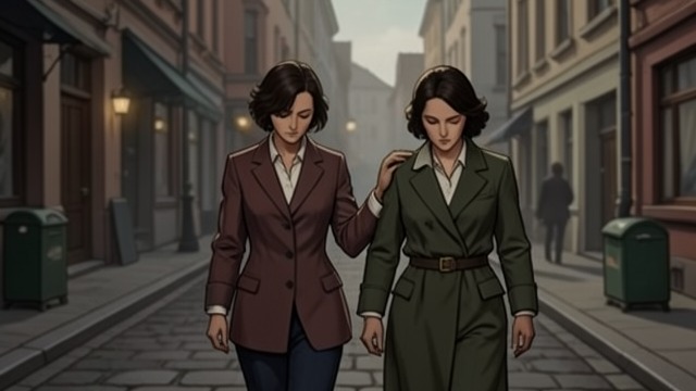 The Prognosis Walk from "Elena Knows". Silence After the Hospital A divided departure After the doctor describes Elena's decline, mother and daughter walk home in single file.