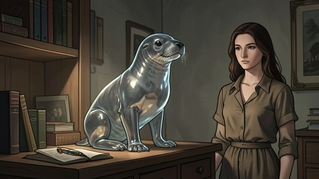 The Weather Souvenir from "Elena Knows". A Purchase Elena Opposes Rita's choice Rita wants a weather-predicting glass sea lion.